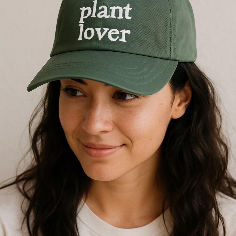 Green 'Plant Lover' Cap